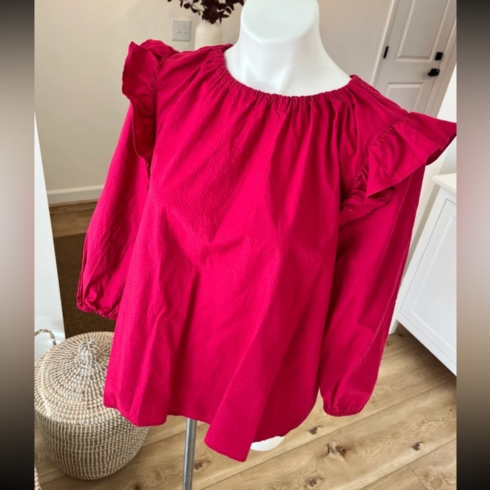 LOFT ruffle blouse - Picture 2 of 4